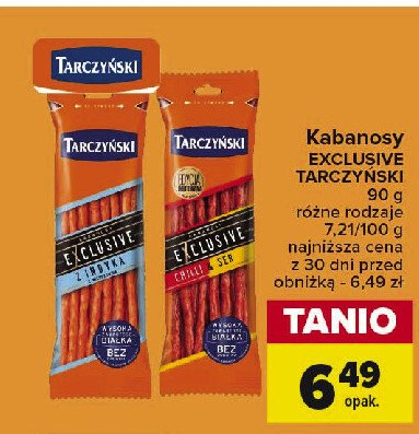 Kabanosy chilli & ser Tarczyński exclusive promocja