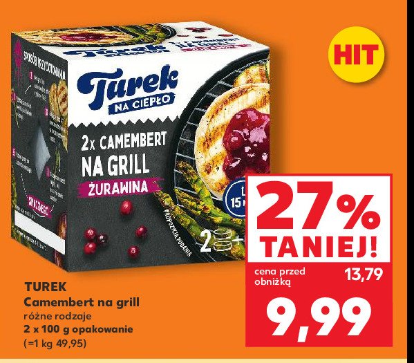 Camembert na grill + sos żurawinowy Turek naturek promocja w Kaufland