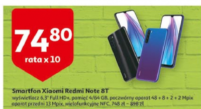 Smartfon redmi note 8t niebieski Xiaomi promocja