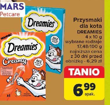 Przysmak dla kota z kurczakiem Dreamies creamy promocja