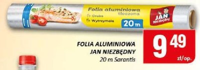 Folia aluminiowa Jan Niezbędny 20m Sarantis promocja w Chorten