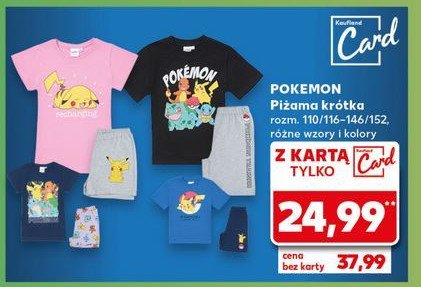 Piżama krótka 110/116-146/152 pokemon promocja