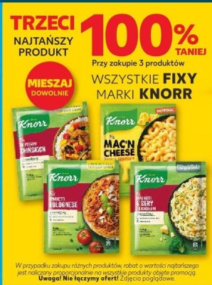 Fix wszystkie rodzaje Knorr promocja w Kaufland