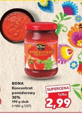 Koncentrat pomidorowy 30% Bona promocja w Kaufland