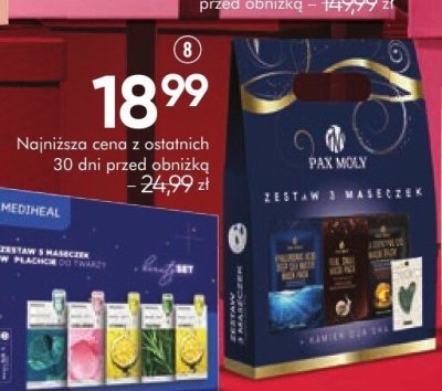 Maseczki PAX MOLY maseczki, 3 szt. + kameń Gua Sha promocja w Super-Pharm