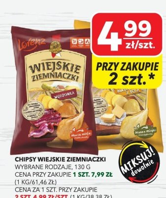 Chipsy Wiejskie Ziemniaczka wybrane rodzaje promocja w Top Market