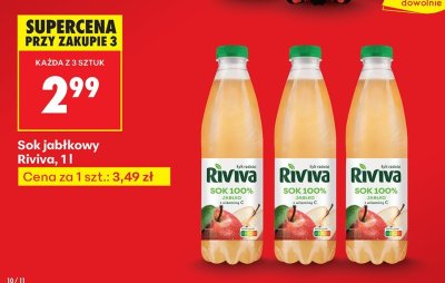 Sok jabłkowy 1 l promocja w Biedronka