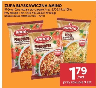 Zupa błyskawiczna Amino różne rodzaje promocja w Stokrotka