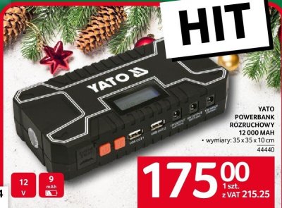 Powerbank rozruchowy YATO POWERBANK ROZRUCHOWY 12 000 MAH promocja w Selgros