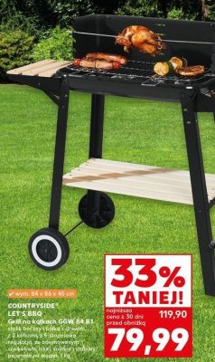 Grill na k贸艂kach ggw 84 b1 84 x 86 x 45 cm K-classic let's bbq promocja
