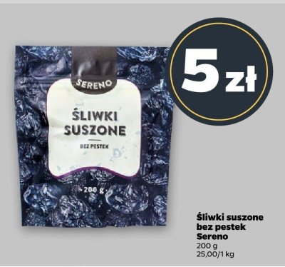 Śliwki suszone bez pestek promocja w Netto