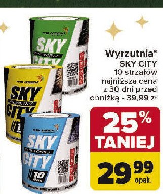 Wyrzutnia sky city MAXSEM promocja w Carrefour Market