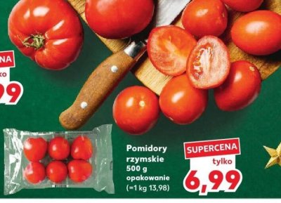 Pomidory rzymskie 500 g opakowanie promocja w Kaufland