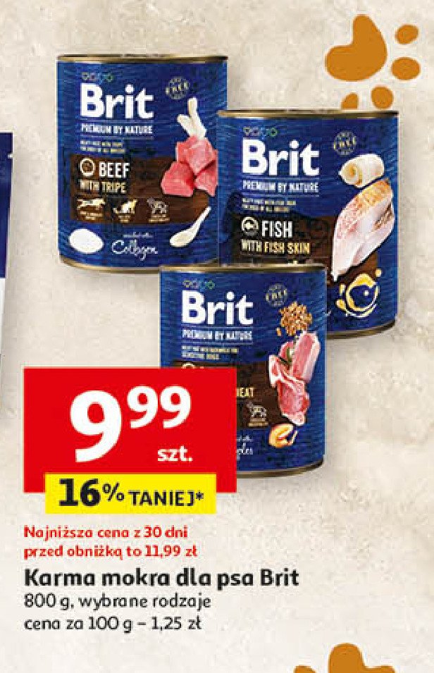 Karma dla psa z rybą BRIT PREMIUM AND NATURE promocja