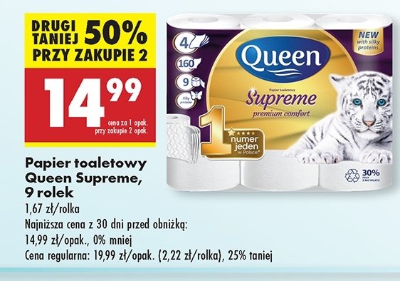 Papier toaletowy supreme Queen promocja