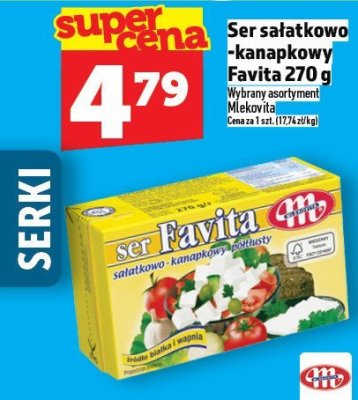 Ser sałatkowo-kanapkowy Favita 270 g promocja w TOPAZ
