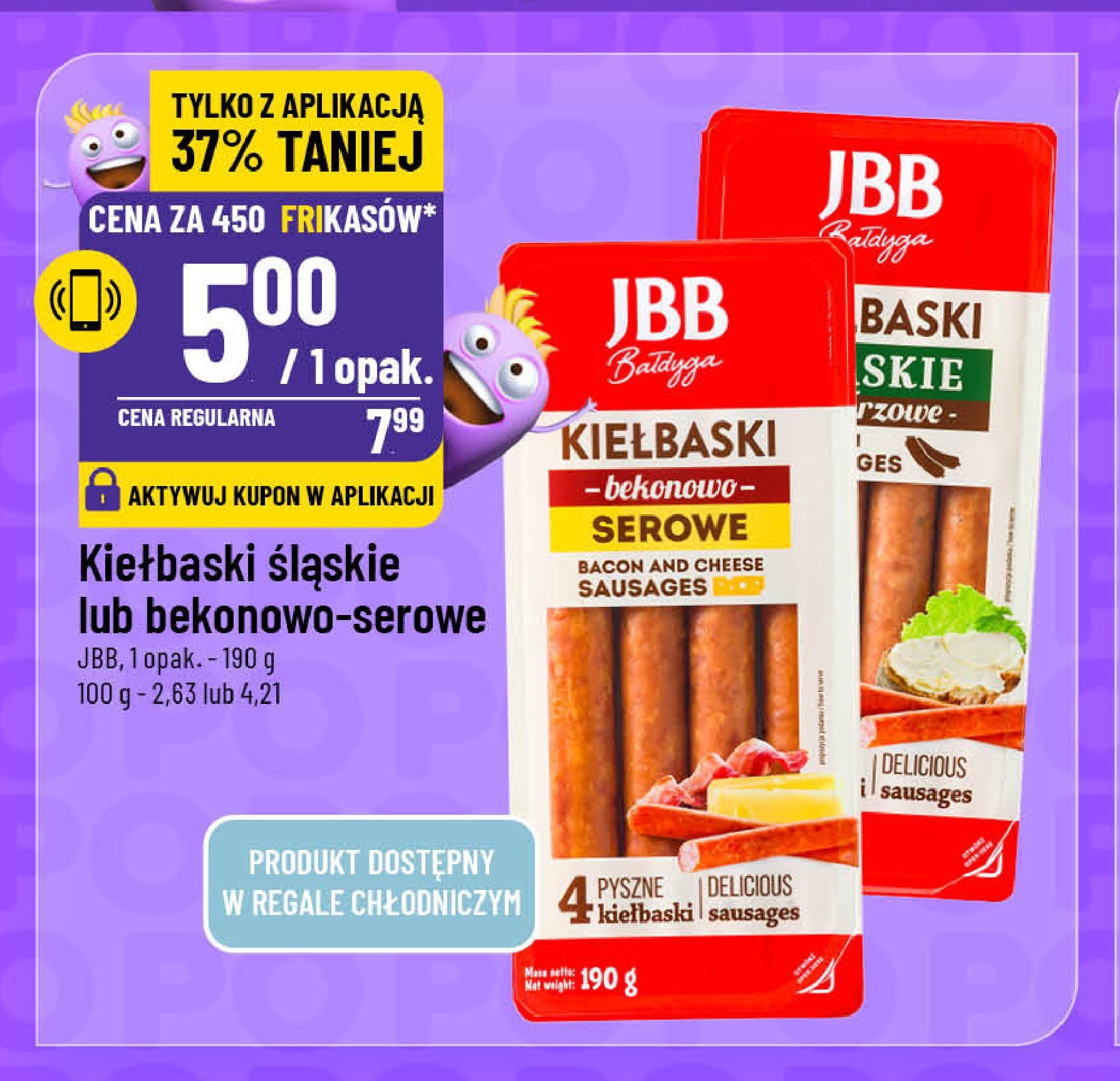 Kiełbaski śląskie Jbb bałdyga promocja w POLOmarket