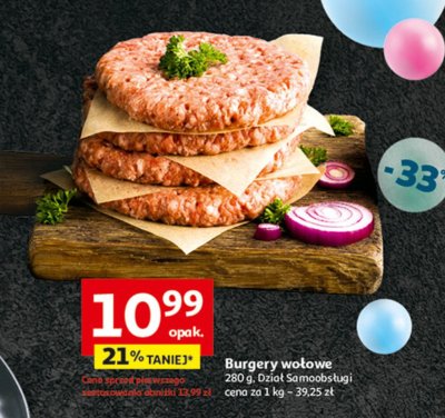 Burger wo艂owy Auchan pewni dobrego promocja