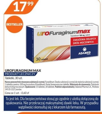 Lek Urofuraginum Max  promocja w DOZ.PL