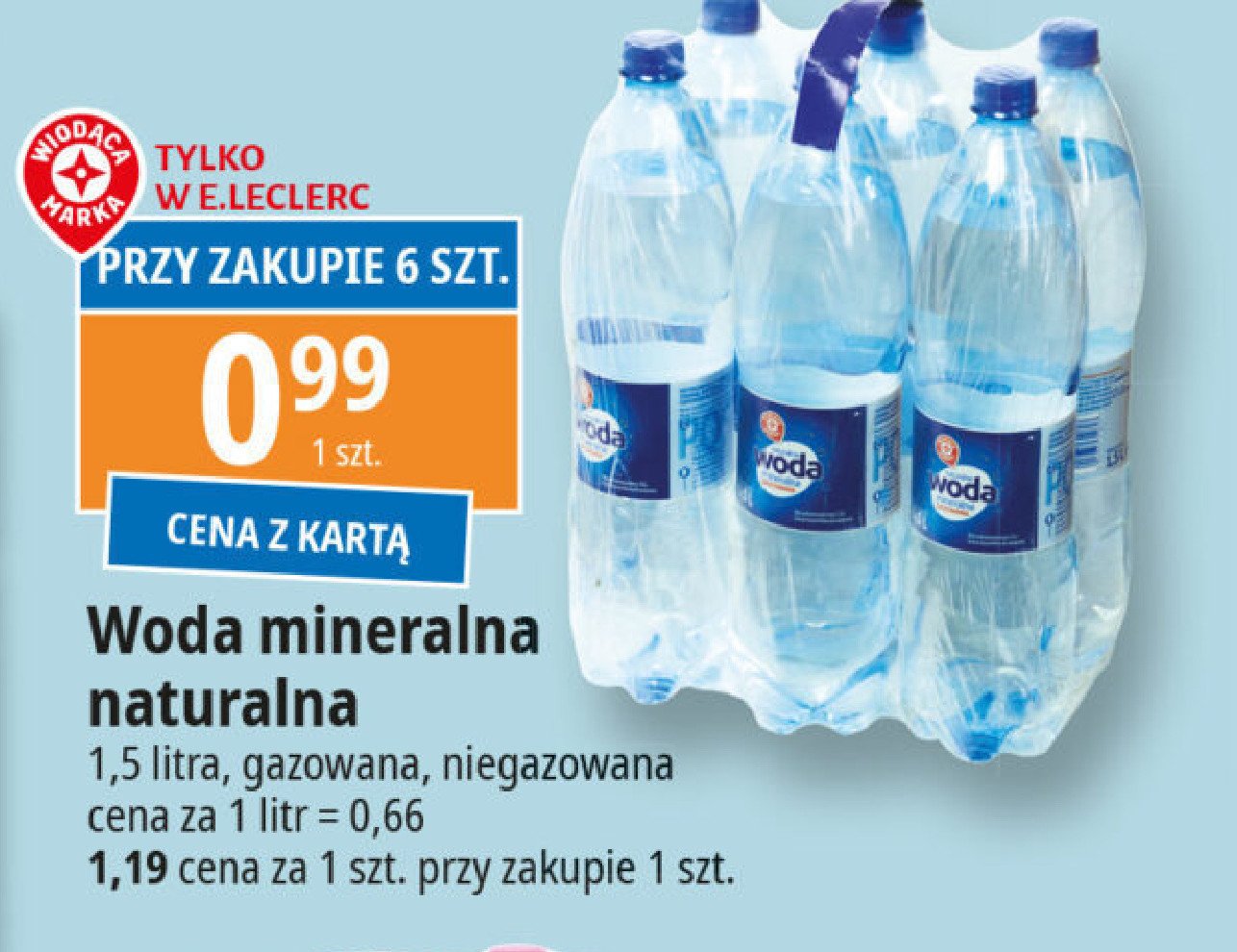 Woda niegazowana Wiodąca marka promocja