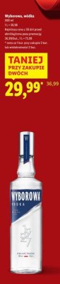 Wódka Wyborowa promocja w Lidl