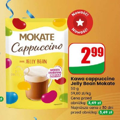Kawa cappuccino Jelly Bean  promocja w Dino
