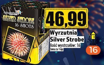 Fajerwerki Silver Strobe 16 strzałów promocja w TOPAZ