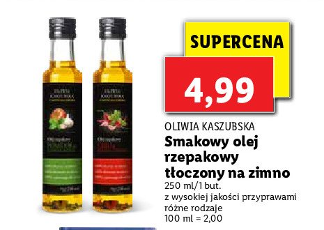 Olej pomidor czosnek i bazylia Oliwia kaszubska promocja