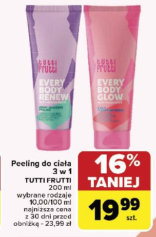 Peeling do ciała every body glow Farmona tutti frutti promocja w Carrefour