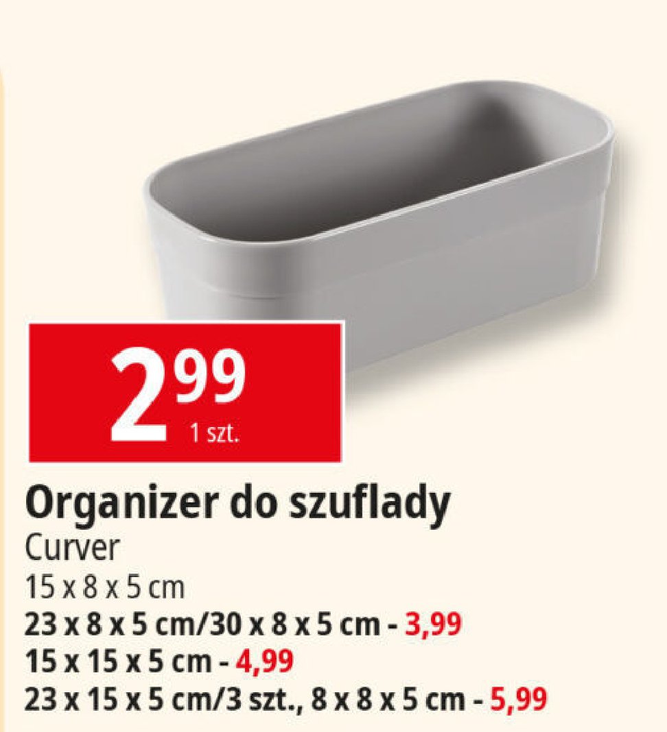 Organizer do szuflady 23 x 15 x 5 cm Curver promocja