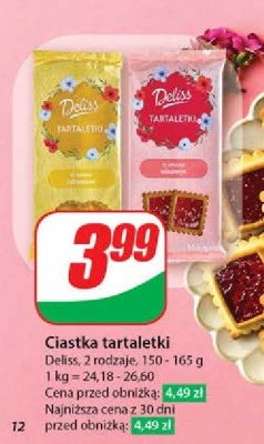 Tartaletki wiśniowe Deliss promocja
