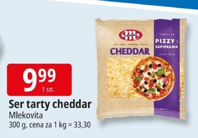 Ser tarty cheddar Mlekovita promocja w Leclerc