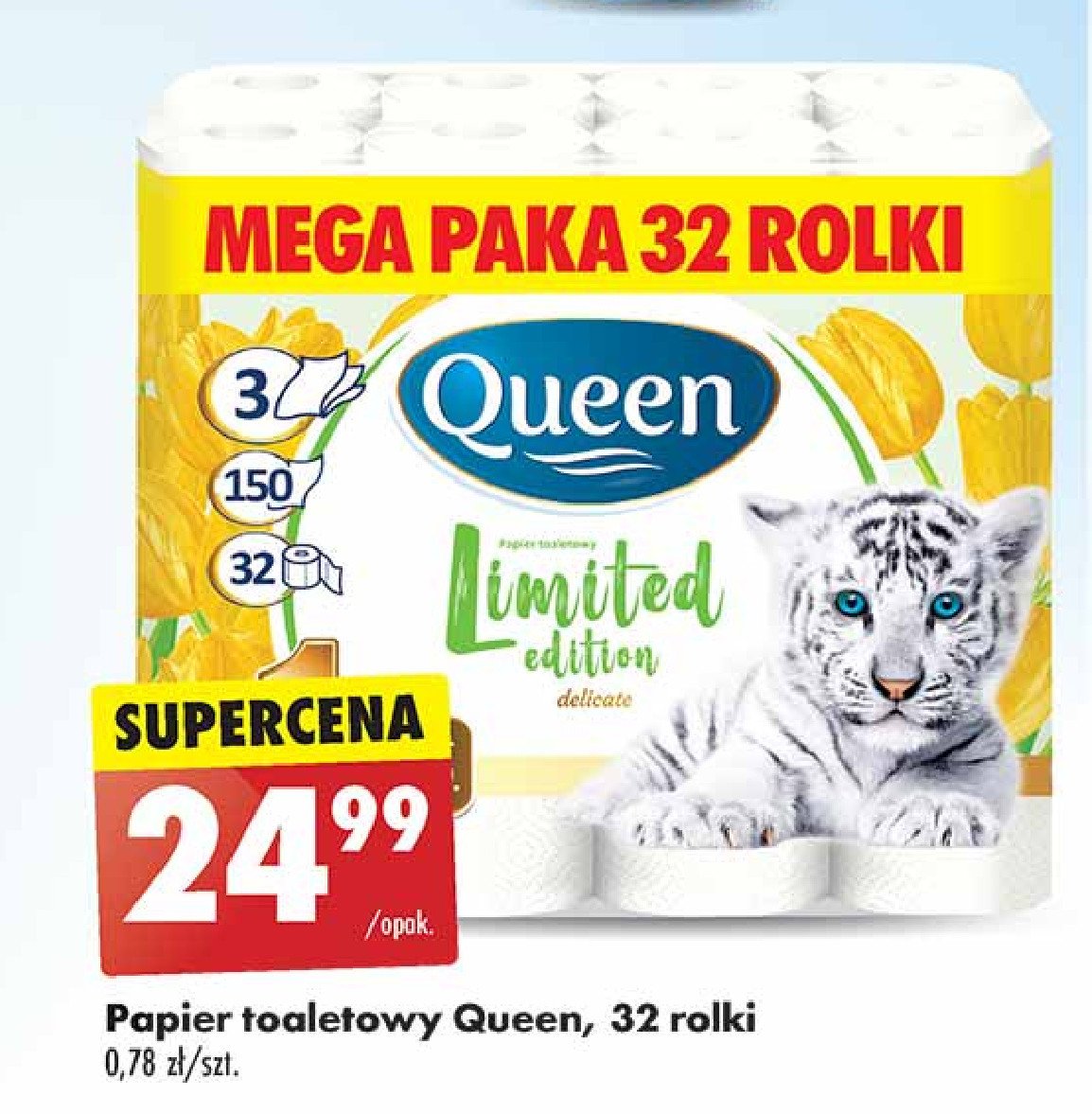 Papier toaletowy limited edition delicate Queen promocja