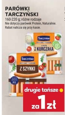 Parówki tarczyński z kurczaka 160-200 g promocja w Stokrotka
