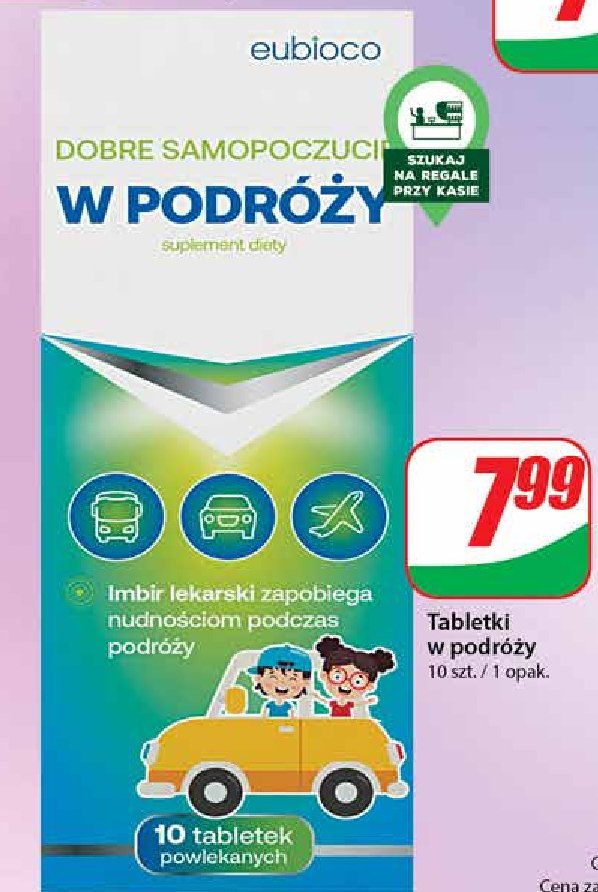 Suplement dobre samopoczucie w podróży Eubioco promocja