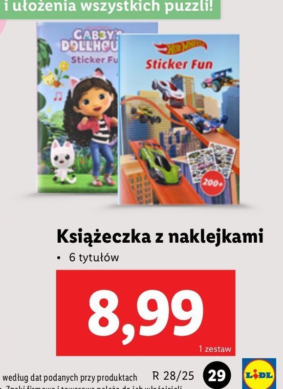 Książeczka z naklejkami promocja w Lidl