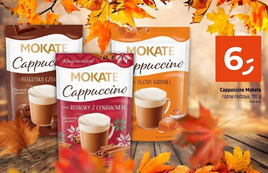 Cappucino rumowe z cynamonem Mokate cappuccino promocja