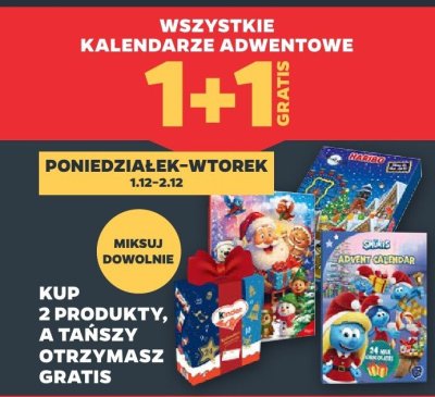 Kalendarz adwentowy - wszystkie rodzaje promocja w Netto