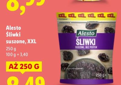 Śliwki suszone XXL promocja w Lidl