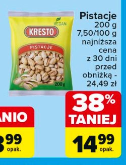 Pistacje Kresto promocja