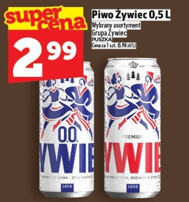 Piwo Żywiec 0,5L promocja w TOPAZ
