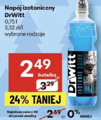 Napój izotoniczny DrWitt 0,75l promocja w Delikatesy Centrum