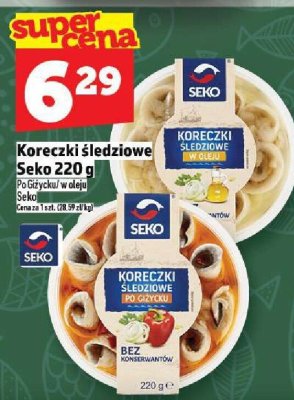Koreczki śledziowe Seko 220 g promocja w TOPAZ