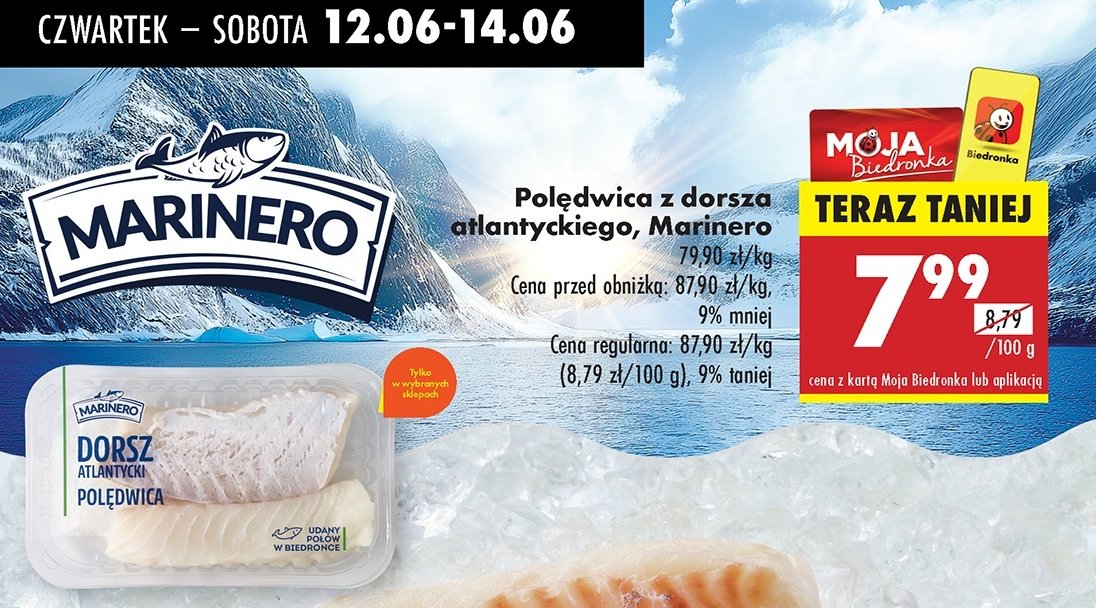 Polędwica z dorsza atlantyckiego Marinero promocja