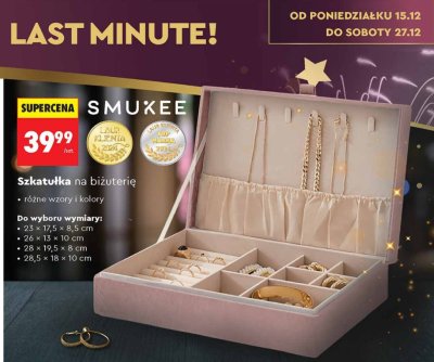Szkatułka na biżuterię promocja w Biedronka