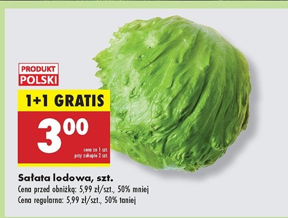 Sałata lodowa polska kl.i promocja