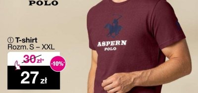 T-shirt męski Aspern Polo promocja w Woolworth