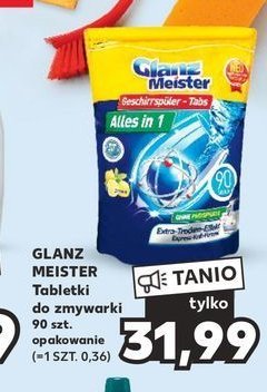 Tabletki do zmywarki lemon Glanzmeister all in 1 promocja