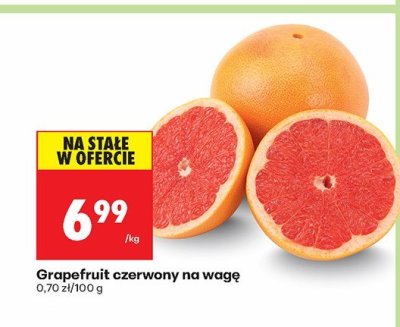 Grapefruit czerwony na wagę promocja w Biedronka