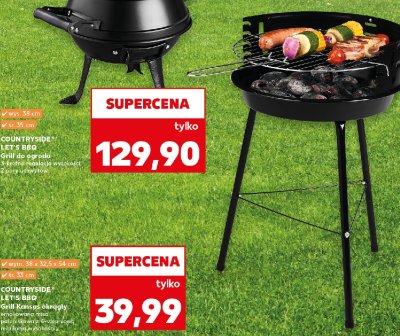 Grill okr膮g艂y kansas 33 cm K-classic let's bbq promocja